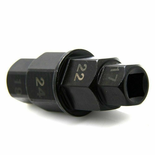 17 19 22 24mm Axle Hex Allen Spindle Driver Tool Socket Adapter Motorcycle TK23 - Picture 4 of 5