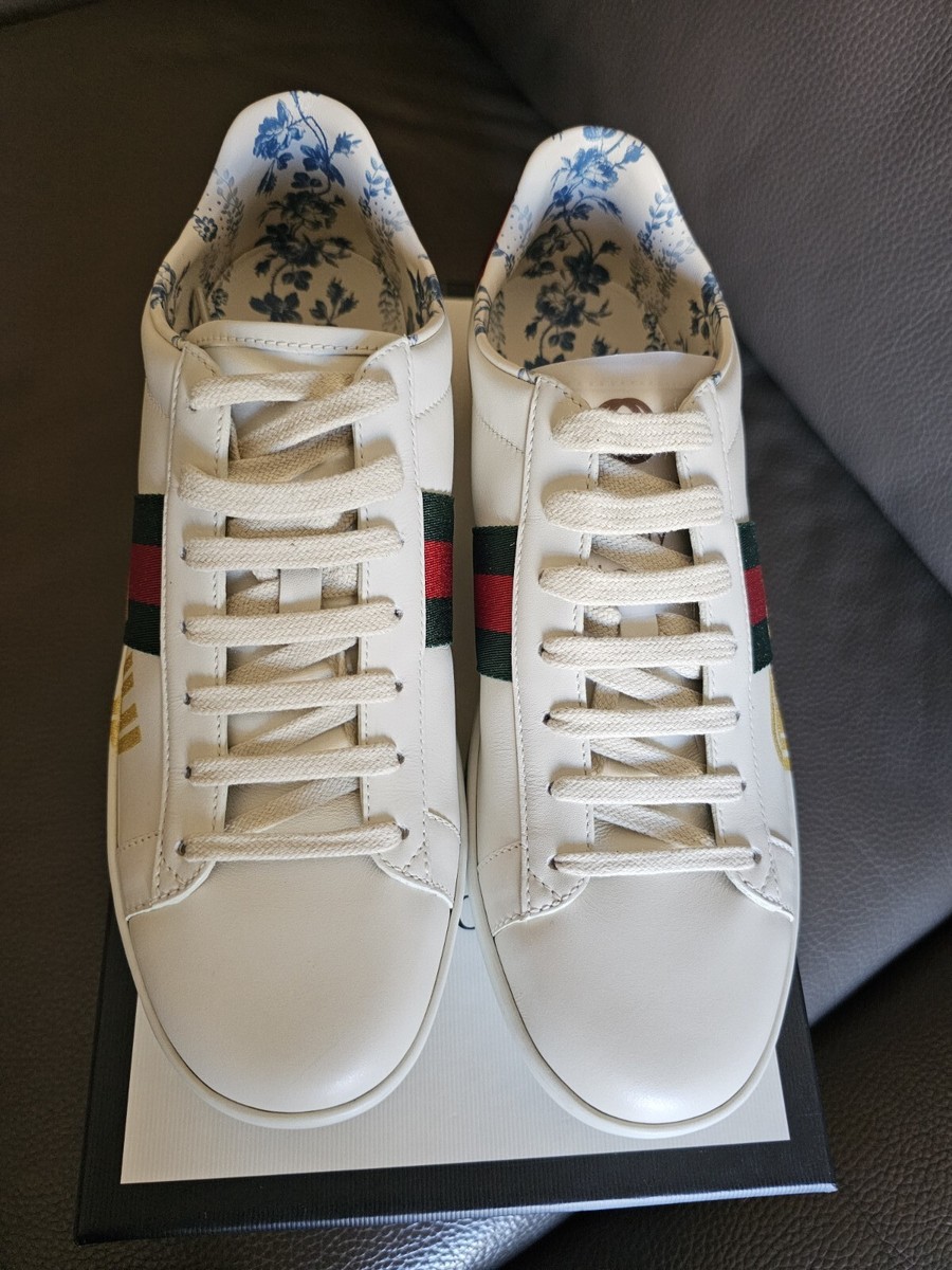 スニーカー Gucci Gucci Ace Sneakers Children's Gucci Ace leather sneaker in white leather