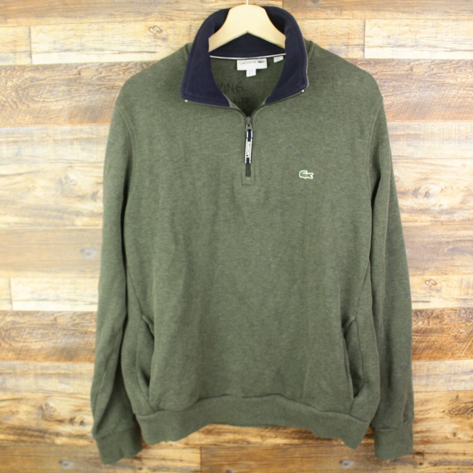Lacoste Mens 1/4 Zip Pullover Sweater 