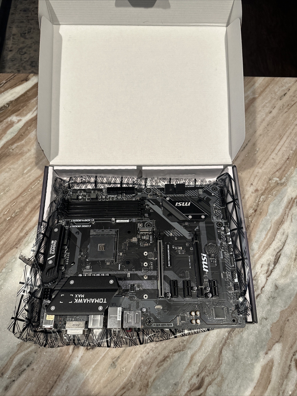 MSI B450 Tomahawk Max AMD Ryzen AM4 Motherboard W/box 601547326389 eBay