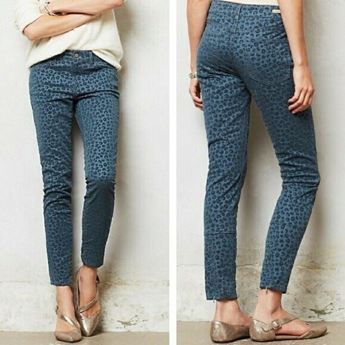 Letterpress Stet Fit Blue Leopard Print 