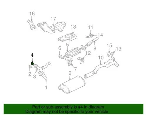 Подлинное уплотнение поперечной трубы выпускного коллектора GM 1986-2000 Chevrolet LT 88891734 - Изображение 2 из 2