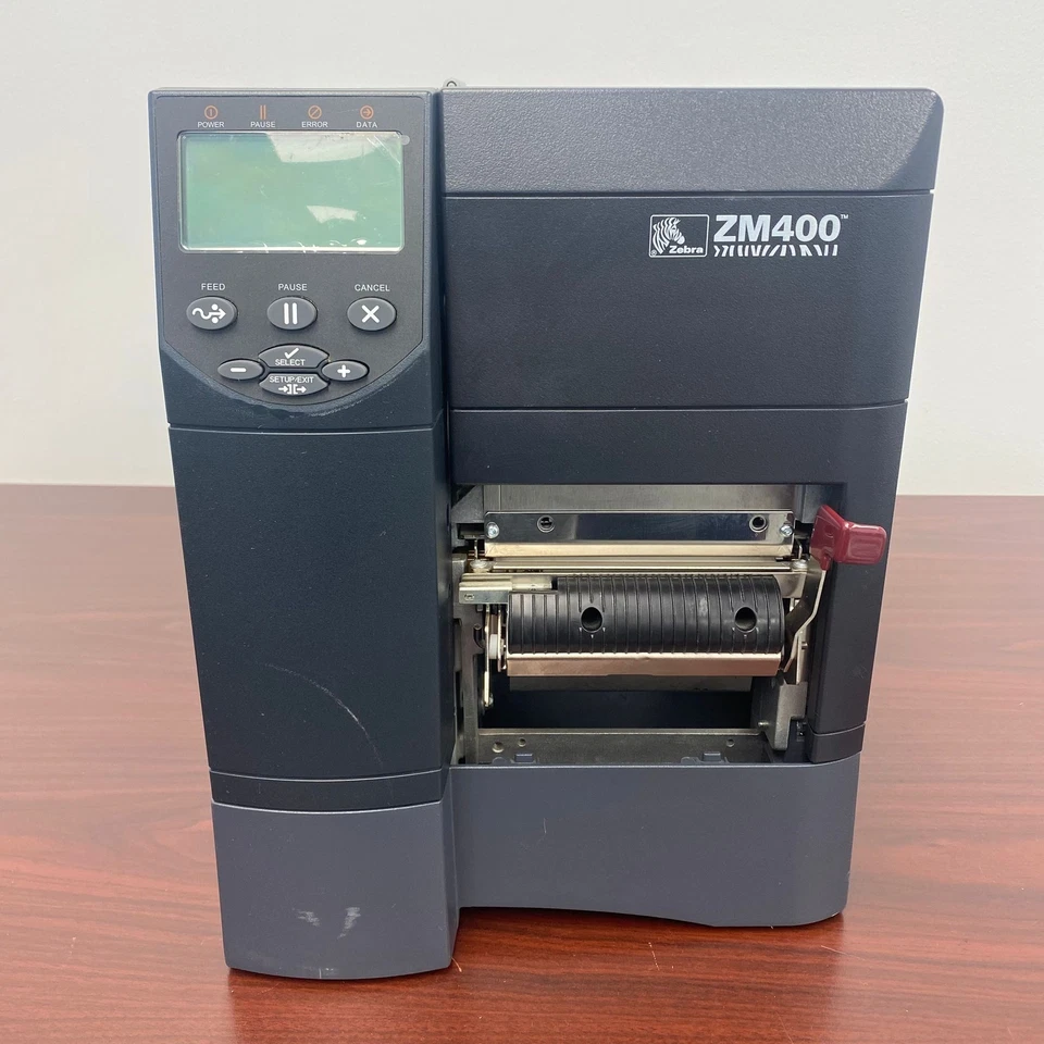Zebra ZM400 Direct Thermal Label Barcode Printer ZM42Z-2001-4100D w/Peel Rewind - Image 2 of 4