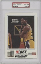 RARE! 1982-83 BASF Los Angeles Lakers Magic Johnson!!!  PSA 8 HOF