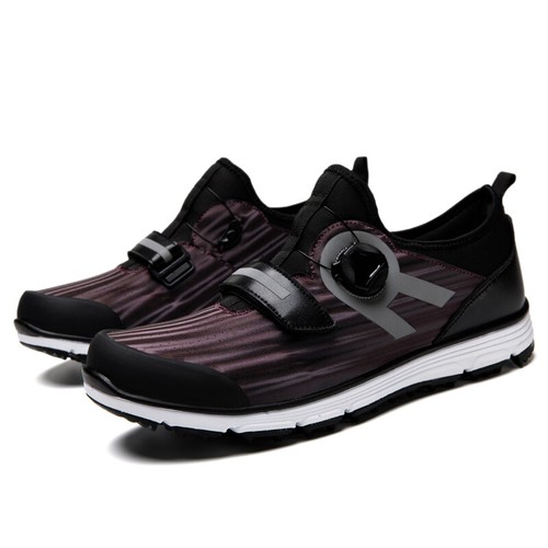 Mens Spikeless Golf Shoes Outdoor Grass Sport Shoes Male Training Golfer Sneaker - Picture 3 of 14