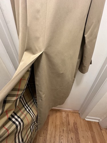 BURBERRY NOVA CHECK VINTAGE AÑOS 90’S BEIGE TRENCH BURBERRY’S 44 Largo XL Ver descripción - Imagen 9 de 12