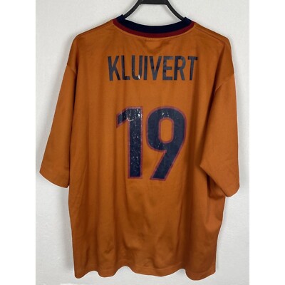 正規品Nike Barcelona 1999-01 Kluivert 9 XL FC Barcelona 1999/2000 Home Kluivert #9 Jersey Retro