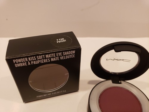 Mac ~ Powder Kiss Soft Matte Shadow ~ P FOR POTENT ~ NIB - Picture 2 of 2