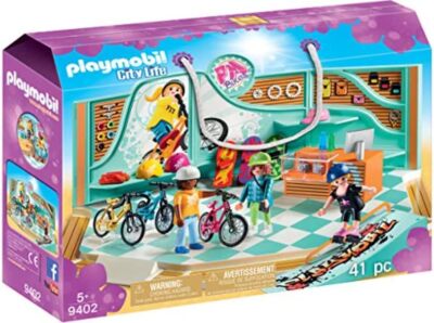 Playmobil City Life Bike and Skate Shop 9402 New Sealed Skateboard