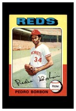 1975 TOPPS BASEBALL SET BREAK NR.MINT PEDRO BORBON REDS #157
