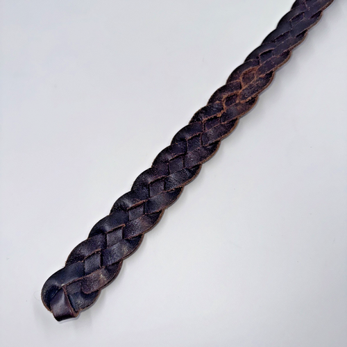 Men’s Levi’s leather belt braided size 36 brown w/brass buckle - Picture 10 of 12