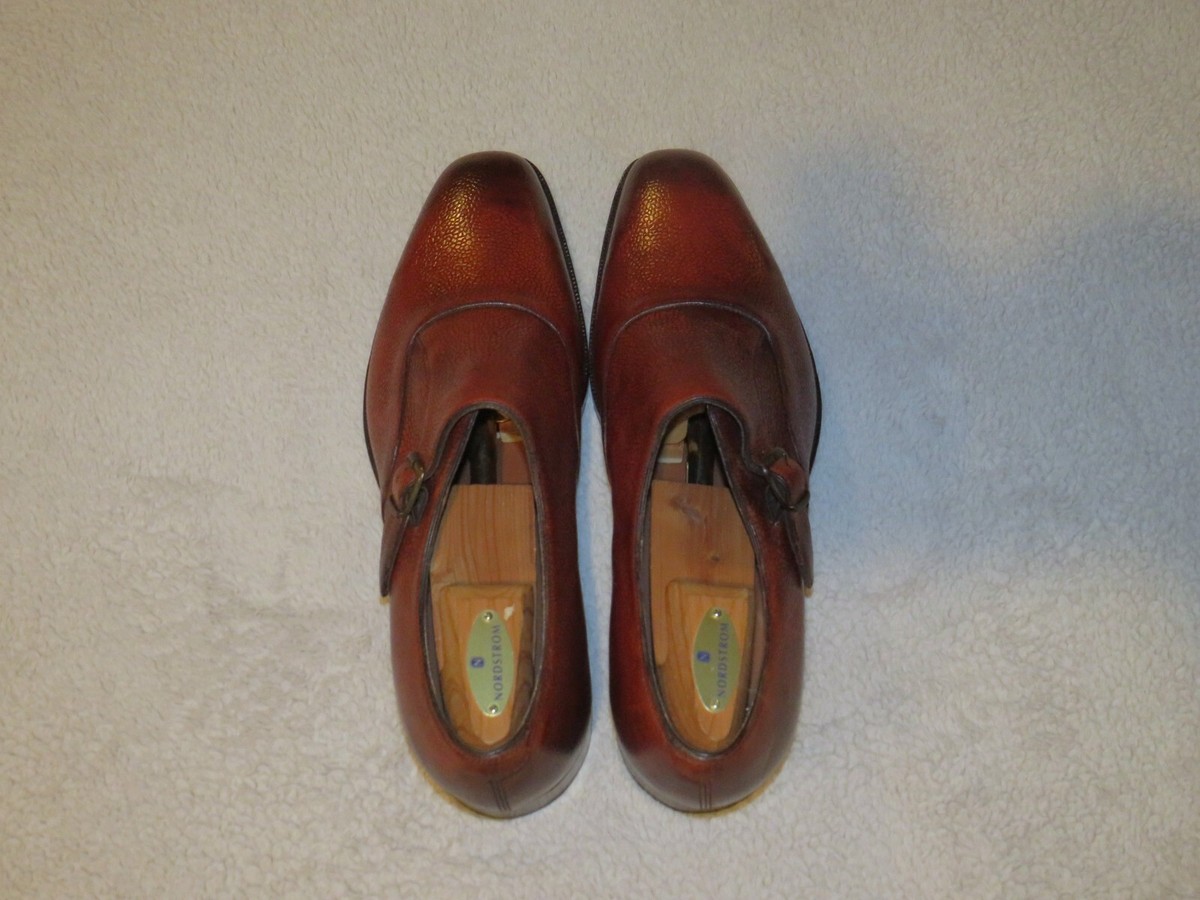 Edward Green Oundle Rosewood Country Calf Monk Loafer 11.5D 