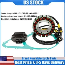 Magneto Stator + Voltage Rectifier +Gasket For Suzuki DR650SE DR650 Se 1996-2019