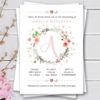 40 Personalised christening baptism naming day birthday invitations girl pink