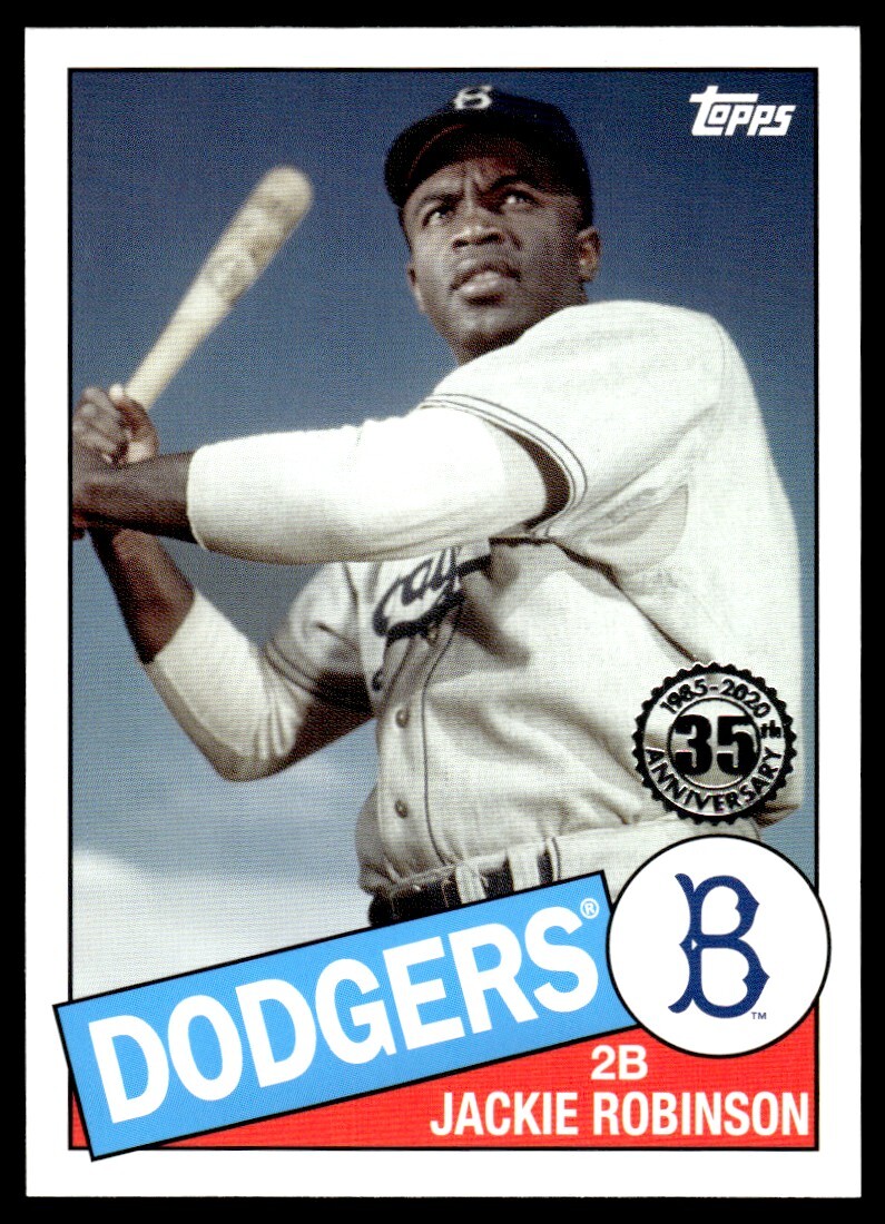2020 Topps 1985 Anniversary Baseball Jackie Robinson Brooklyn