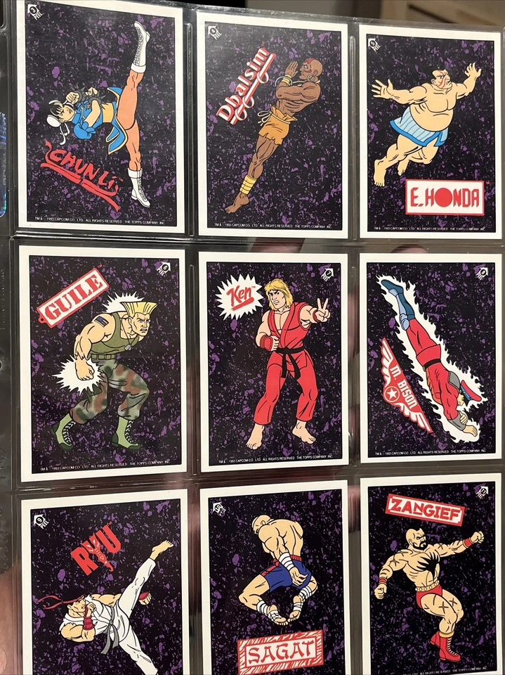 1993 Topps Street Fighter 2 Complete 88 Card Set + 11 Stickers + 4 Foil Chase! - Image 2 of 4