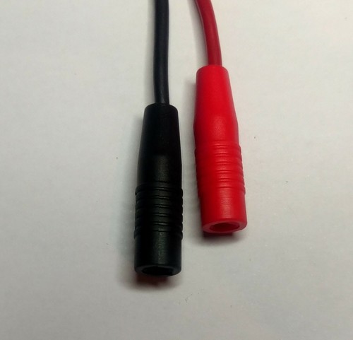 Extension charging cable 4mm banana connector to 4mm banana female adapter LiPo - Picture 2 of 3