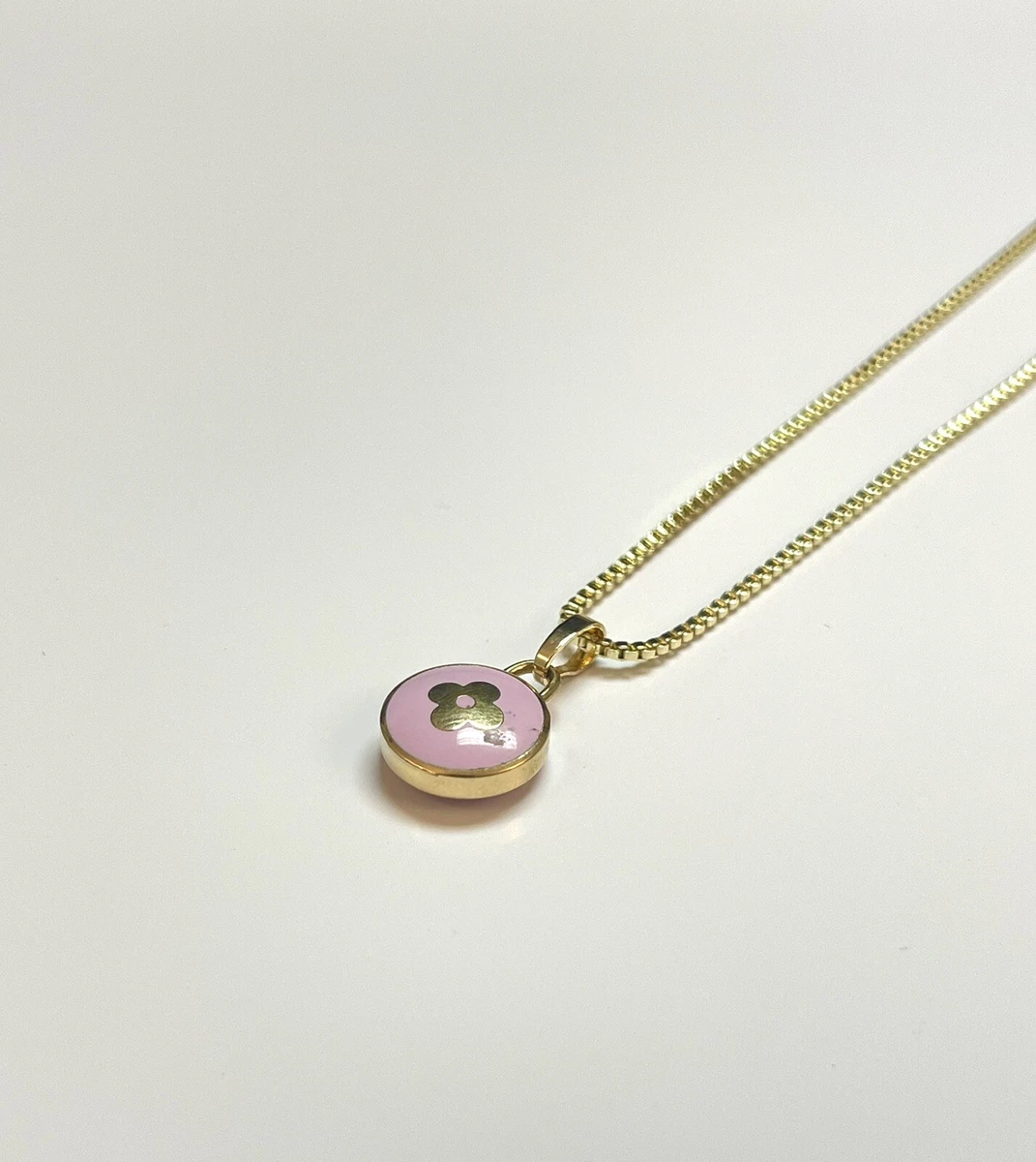 Louis vuitton 2024 black clover necklace