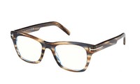 Tom Ford FT5886-B 045 50 Brille Brillenfassung Brillengestell Braun Blaufilter