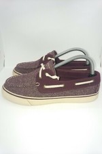 Sperry Top Sider Maroon Casual Boat Shoes Women's Size 8.5 M Sperry Women Purple