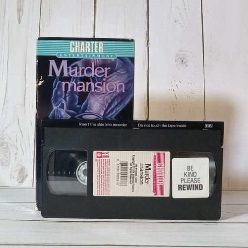 Murder Mansion VHS Tape 1972 Euro Horror/Mystery 1986 Charter Ent. SHIPS FREE - Imagen 4 de 13