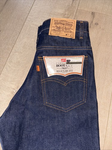 VTG Levi’s 20517-0217 Jeans 30x36 USA Made Orange Tab 80s NWT Regular Fit - Picture 2 of 8