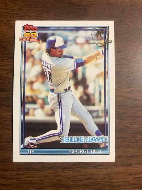 1991 TOPPS DESERT SHIELD BASEBALL #440 GEORGE BELL