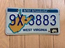 1982 West Virginia License Plate