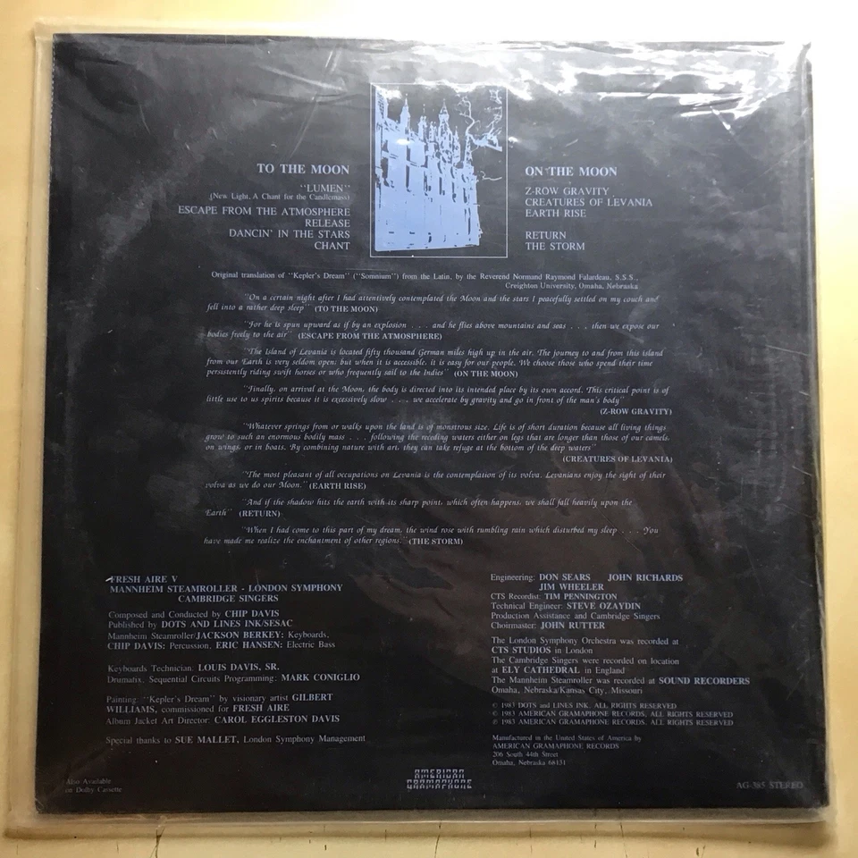 Mannheim Steamroller - Fresh Aire V LP 1983 American Gramaphone AG 385 Sealed! - Image 3 of 4