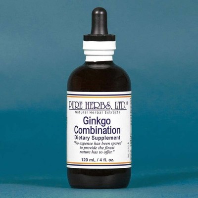 Pure Herbs: Ginkgo Combination -  4 oz. (Natural Herbal Extracts)