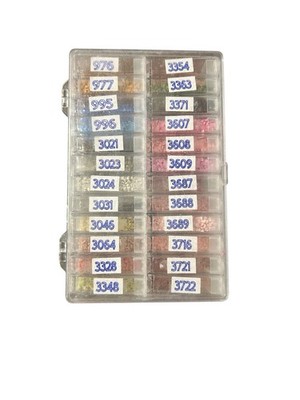 Diamond Painting Replacement Square Drills In Labeled Containers