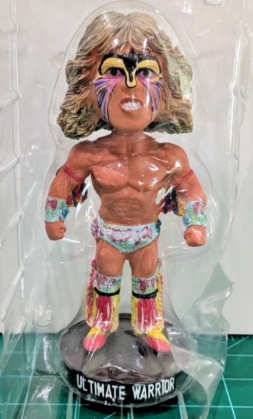 WWE RETRO BOBBLEHEAD SERIES THE ULTIMATE WARRIOR WWF NIOB Foto 3 de 4