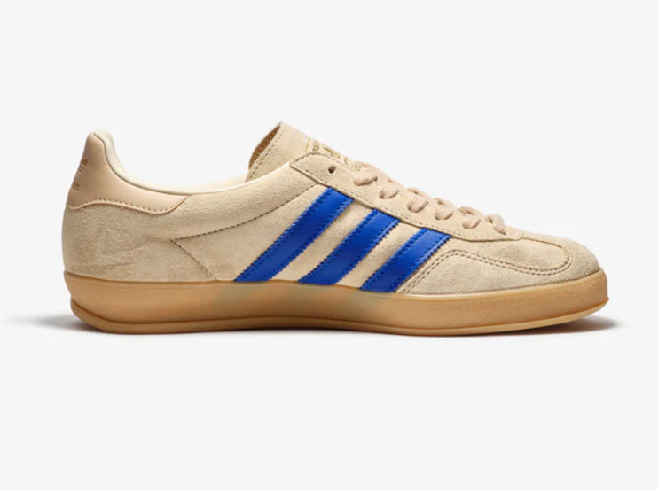 adidas Gazelle Indoor IH9660 Magic Beige Royal Blue Men's Size