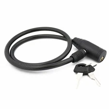 26" Light Duty Cycling 8mm Cable Keyed Anti-Theft Bike Bicycle Lock w/ 2 Keys