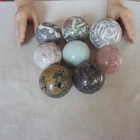 9.3LB 8Pcs A Set Of Natural Quartz Crystal Jasper Sphere Ball Polished Healing