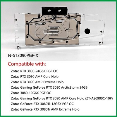 Granzon GPU Block For ZOTAC RTX3080 3090 PGF/AMP Core Extreme Holo N-ST3090PGF-X