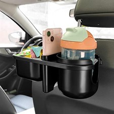 Car Headrest Backseat Organizer with Cup Holder Universal Backseat Car 3 in 1