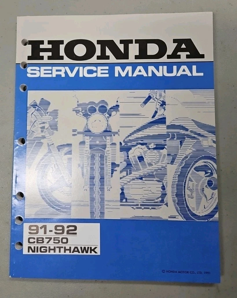 Nighthawk 750 CB750 Motorcycle Repair Manuals & Literature for