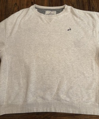 3XL Cuffys Cape Cod Crewneck Sweatshirt Grey With Dark Grey Embroidered Logo