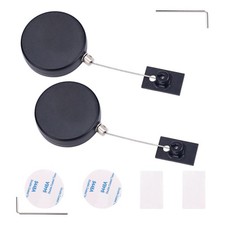 2 St&uuml;ck einziehbare Fernbedienung Tether Lock, 4,92 Fu&szlig; verstellbar schwarz