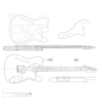 Gitarrenpläne - T-Typ 69 Thinline