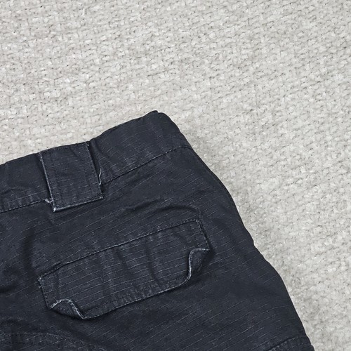 SLIDERS Denim Motorcycle Riding Reinforced Cargo Pants, Mens 30x29 Black Ripstop - Picture 17 of 23