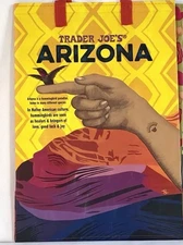 Trader Joe's Arizona Reusable Shopping Tote Bags 6Gal NWT
