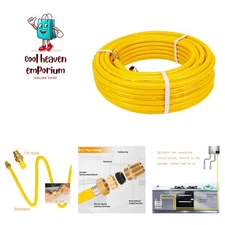 35ft CSST Gas Line - 1/2'' Stainless Steel for Natural Gas & Propane