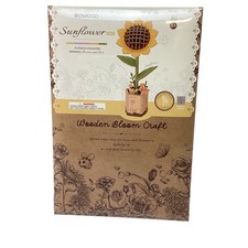 ROBOTIME Sunflower Wooden Bloom Craft TW011 Sunflower Model Kit TH
