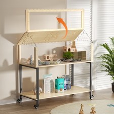 Hamsterkäfig aus Holz Nagerkäfig,Mäusekäfig Kleintierkäfig Käfig fürZwerghamster