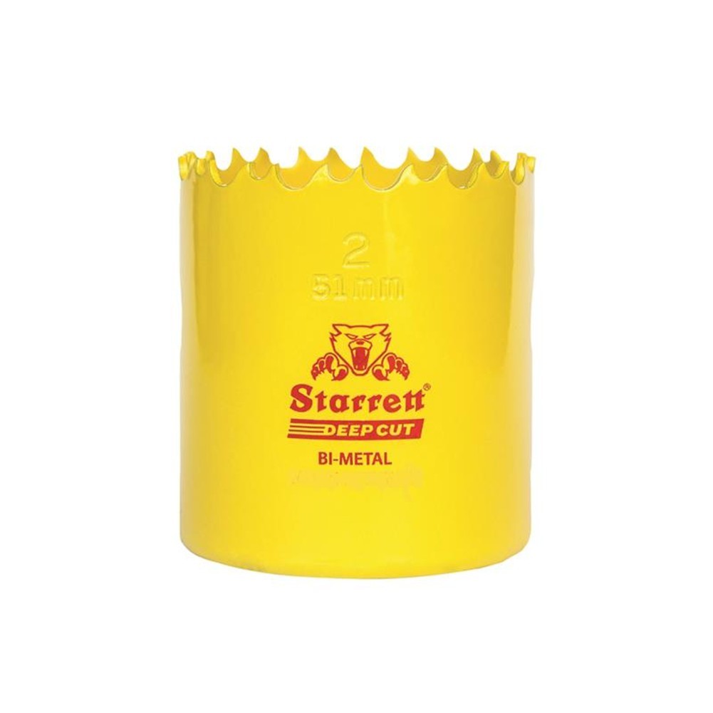 Starrett Deep Cut Bi-Metal Holesaw 38mm Cutting Depth 51mm STRHS38DC