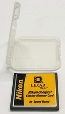 Genuine Lexar Nikon Coolpix Starter Memory Card 16mb 8x Speed with Case