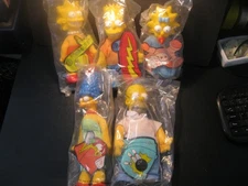 The Simpsons   "The Complete 5 Doll Set"  NIP Burger King 1990