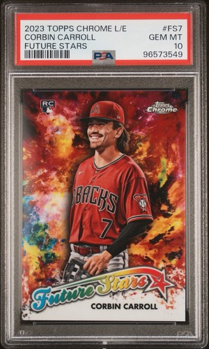 2023 Topps Chrome Logofractor Future Stars #FS7 Corbin Carroll RC PSA 10 GEM